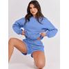 imageANRABESS Women 2 Piece Outfits Sweat Shorts Sets 2025 Oversized Casual Lounge Matching Set Sweatsuit Tracksuit ClothesSky