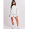 imageANRABESS Women 2 Piece Outfits Sweat Shorts Sets 2025 Oversized Casual Lounge Matching Set Sweatsuit Tracksuit ClothesWhite