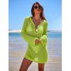 imageANRABESS Women Beach Crochet Cover Ups Summer Knit Swimwear Mesh Bathing Suit Hollow Out Dress 2025 Vacation SwimsuitGreen
