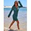 imageANRABESS Women Beach Crochet Cover Ups Summer Knit Swimwear Mesh Bathing Suit Hollow Out Dress 2025 Vacation SwimsuitLake