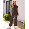 imageANRABESS Womens 2 Piece Outfits Lounge Sets 2025 Summer Sweatsuits Short Sleeve Wide Leg Pants Sweat Set Tracksuits ClothesCoffee