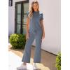 imageANRABESS Womens 2 Piece Outfits Lounge Sets 2025 Summer Sweatsuits Short Sleeve Wide Leg Pants Sweat Set Tracksuits ClothesDeep Grey
