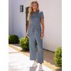 imageANRABESS Womens 2 Piece Outfits Lounge Sets 2025 Summer Sweatsuits Short Sleeve Wide Leg Pants Sweat Set Tracksuits ClothesDeep Grey
