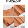 imageANRABESS Womens 2 Piece Outfits Lounge Sets 2025 Summer Sweatsuits Short Sleeve Wide Leg Pants Sweat Set Tracksuits ClothesOrange
