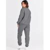 imageANRABESS Womens Two Piece Outfits Lounge Set Long Sleeve Crewneck Sweatshirt Jogger Pants Tracksuit Sweatsuit 2024 Fall SetsDeep Grey