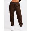 imageANRABESS Womens Two Piece Outfits Lounge Set Long Sleeve Crewneck Sweatshirt Jogger Pants Tracksuit Sweatsuit 2024 Fall SetsDrek Coffee