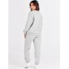 imageANRABESS Womens Two Piece Outfits Lounge Set Long Sleeve Crewneck Sweatshirt Jogger Pants Tracksuit Sweatsuit 2024 Fall SetsGrey