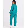 imageANRABESS Womens Two Piece Outfits Lounge Set Long Sleeve Crewneck Sweatshirt Jogger Pants Tracksuit Sweatsuit 2024 Fall SetsLake