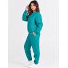 imageANRABESS Womens Two Piece Outfits Lounge Set Long Sleeve Crewneck Sweatshirt Jogger Pants Tracksuit Sweatsuit 2024 Fall SetsLake