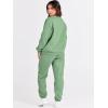 imageANRABESS Womens Two Piece Outfits Lounge Set Long Sleeve Crewneck Sweatshirt Jogger Pants Tracksuit Sweatsuit 2024 Fall SetsMint Green