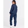 imageANRABESS Womens Two Piece Outfits Lounge Set Long Sleeve Crewneck Sweatshirt Jogger Pants Tracksuit Sweatsuit 2024 Fall SetsNavy Blue