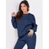 imageANRABESS Womens Two Piece Outfits Lounge Set Long Sleeve Crewneck Sweatshirt Jogger Pants Tracksuit Sweatsuit 2024 Fall SetsNavy Blue