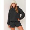 imageANRABESS Women 2 Piece Outfit Oversized Hoodie Sweatshirt Shorts Lounge Sweat Set Sweatsuit Tracksuit 2025 Trendy Y2K ClothesBlack