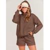 imageANRABESS Women 2 Piece Outfit Oversized Hoodie Sweatshirt Shorts Lounge Sweat Set Sweatsuit Tracksuit 2025 Trendy Y2K ClothesBrown