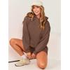 imageANRABESS Women 2 Piece Outfit Oversized Hoodie Sweatshirt Shorts Lounge Sweat Set Sweatsuit Tracksuit 2025 Trendy Y2K ClothesBrown