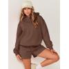 imageANRABESS Women 2 Piece Outfit Oversized Hoodie Sweatshirt Shorts Lounge Sweat Set Sweatsuit Tracksuit 2025 Trendy Y2K ClothesBrown