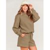 imageANRABESS Women 2 Piece Outfit Oversized Hoodie Sweatshirt Shorts Lounge Sweat Set Sweatsuit Tracksuit 2025 Trendy Y2K ClothesCoffee