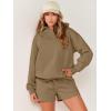 imageANRABESS Women 2 Piece Outfit Oversized Hoodie Sweatshirt Shorts Lounge Sweat Set Sweatsuit Tracksuit 2025 Trendy Y2K ClothesCoffee