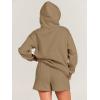 imageANRABESS Women 2 Piece Outfit Oversized Hoodie Sweatshirt Shorts Lounge Sweat Set Sweatsuit Tracksuit 2025 Trendy Y2K ClothesCoffee