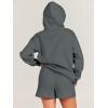imageANRABESS Women 2 Piece Outfit Oversized Hoodie Sweatshirt Shorts Lounge Sweat Set Sweatsuit Tracksuit 2025 Trendy Y2K ClothesDark Grey