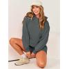 imageANRABESS Women 2 Piece Outfit Oversized Hoodie Sweatshirt Shorts Lounge Sweat Set Sweatsuit Tracksuit 2025 Trendy Y2K ClothesDark Grey