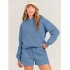imageANRABESS Women 2 Piece Outfit Oversized Hoodie Sweatshirt Shorts Lounge Sweat Set Sweatsuit Tracksuit 2025 Trendy Y2K ClothesDeep Blue