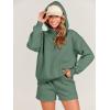 imageANRABESS Women 2 Piece Outfit Oversized Hoodie Sweatshirt Shorts Lounge Sweat Set Sweatsuit Tracksuit 2025 Trendy Y2K ClothesGreen