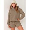 imageANRABESS Women 2 Piece Outfit Oversized Hoodie Sweatshirt Shorts Lounge Sweat Set Sweatsuit Tracksuit 2025 Trendy Y2K ClothesLight Brown