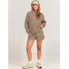 imageANRABESS Women 2 Piece Outfit Oversized Hoodie Sweatshirt Shorts Lounge Sweat Set Sweatsuit Tracksuit 2025 Trendy Y2K ClothesLight Brown