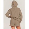 imageANRABESS Women 2 Piece Outfit Oversized Hoodie Sweatshirt Shorts Lounge Sweat Set Sweatsuit Tracksuit 2025 Trendy Y2K ClothesLight Brown