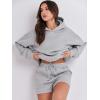 imageANRABESS Women 2 Piece Outfit Oversized Hoodie Sweatshirt Shorts Lounge Sweat Set Sweatsuit Tracksuit 2025 Trendy Y2K ClothesLight Grey