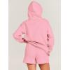 imageANRABESS Women 2 Piece Outfit Oversized Hoodie Sweatshirt Shorts Lounge Sweat Set Sweatsuit Tracksuit 2025 Trendy Y2K ClothesPink