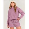 imageANRABESS Women 2 Piece Outfit Oversized Hoodie Sweatshirt Shorts Lounge Sweat Set Sweatsuit Tracksuit 2025 Trendy Y2K ClothesPurple