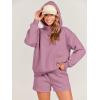 imageANRABESS Women 2 Piece Outfit Oversized Hoodie Sweatshirt Shorts Lounge Sweat Set Sweatsuit Tracksuit 2025 Trendy Y2K ClothesPurple