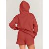 imageANRABESS Women 2 Piece Outfit Oversized Hoodie Sweatshirt Shorts Lounge Sweat Set Sweatsuit Tracksuit 2025 Trendy Y2K ClothesRed