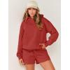 imageANRABESS Women 2 Piece Outfit Oversized Hoodie Sweatshirt Shorts Lounge Sweat Set Sweatsuit Tracksuit 2025 Trendy Y2K ClothesRed