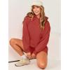 imageANRABESS Women 2 Piece Outfit Oversized Hoodie Sweatshirt Shorts Lounge Sweat Set Sweatsuit Tracksuit 2025 Trendy Y2K ClothesRed