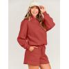 imageANRABESS Women 2 Piece Outfit Oversized Hoodie Sweatshirt Shorts Lounge Sweat Set Sweatsuit Tracksuit 2025 Trendy Y2K ClothesRed