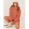 imageANRABESS Women 2 Piece Outfit Oversized Hoodie Sweatshirt Shorts Lounge Sweat Set Sweatsuit Tracksuit 2025 Trendy Y2K ClothesRust