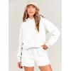 imageANRABESS Women 2 Piece Outfit Oversized Hoodie Sweatshirt Shorts Lounge Sweat Set Sweatsuit Tracksuit 2025 Trendy Y2K ClothesWhite