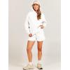 imageANRABESS Women 2 Piece Outfit Oversized Hoodie Sweatshirt Shorts Lounge Sweat Set Sweatsuit Tracksuit 2025 Trendy Y2K ClothesWhite