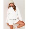 imageANRABESS Women 2 Piece Outfit Oversized Hoodie Sweatshirt Shorts Lounge Sweat Set Sweatsuit Tracksuit 2025 Trendy Y2K ClothesWhite