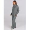imageANRABESS Womens 2 Piece Outfits Sweater Sets Loose Turtlenck Knit Pullover Top Wide Leg Pants 2024 Fall Lounge SweatsuitsGrey