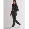 imageANRABESS Womens 2 Piece Outfits Sweatsuit Half Zip Sweatshirt Jogger Sweatpant Trendy 2025 Fall Lounge Set Tracksuit ClothesBlack
