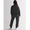 imageANRABESS Womens 2 Piece Outfits Sweatsuit Half Zip Sweatshirt Jogger Sweatpant Trendy 2025 Fall Lounge Set Tracksuit ClothesBlack