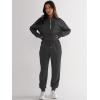 imageANRABESS Womens 2 Piece Outfits Sweatsuit Half Zip Sweatshirt Jogger Sweatpant Trendy 2025 Fall Lounge Set Tracksuit ClothesBlack