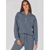 imageANRABESS Womens 2 Piece Outfits Sweatsuit Half Zip Sweatshirt Jogger Sweatpant Trendy 2025 Fall Lounge Set Tracksuit ClothesBlue Grey