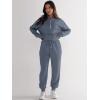 imageANRABESS Womens 2 Piece Outfits Sweatsuit Half Zip Sweatshirt Jogger Sweatpant Trendy 2025 Fall Lounge Set Tracksuit ClothesBlue Grey