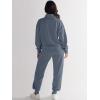 imageANRABESS Womens 2 Piece Outfits Sweatsuit Half Zip Sweatshirt Jogger Sweatpant Trendy 2025 Fall Lounge Set Tracksuit ClothesBlue Grey