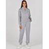 imageANRABESS Womens 2 Piece Outfits Sweatsuit Half Zip Sweatshirt Jogger Sweatpant Trendy 2025 Fall Lounge Set Tracksuit ClothesGrey